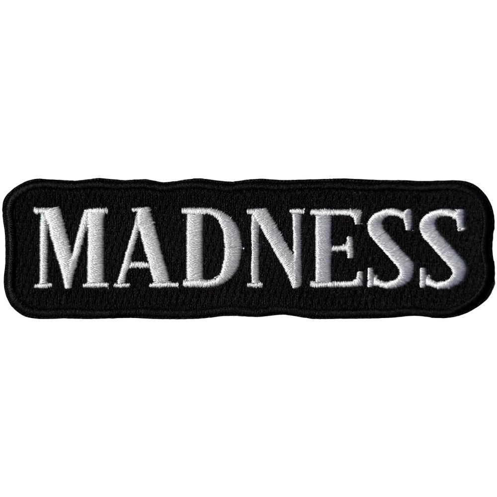 Madness - Text Logo Patch - Schwarz/Weiß
